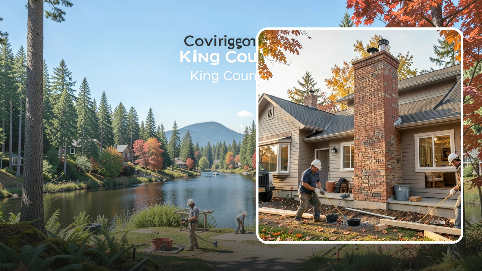 Chimney Construction in Covington, King County, WA - Code-compliant chimney construction built to draft properly and shed Northwest rain for the long haul.