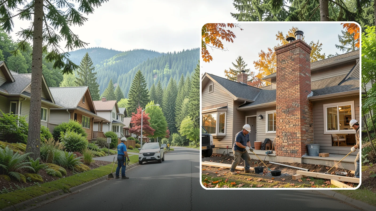 Chimney Construction in Darrington, Snohomish County, WA - Code-compliant chimney construction built to draft properly and shed Northwest rain for the long haul.
