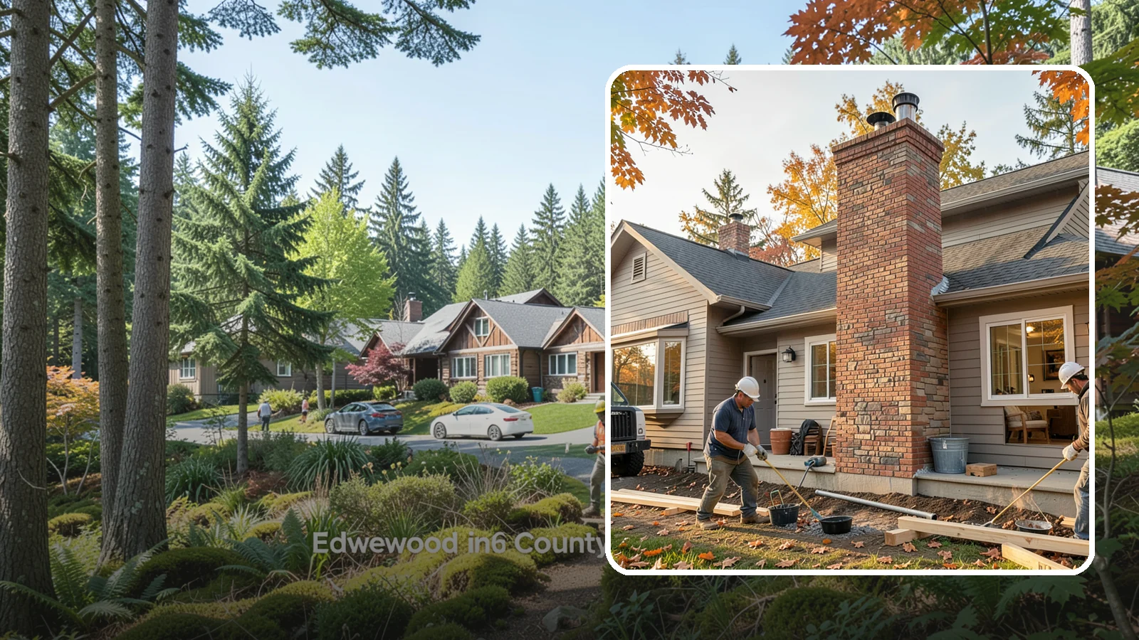 Chimney Construction in Edgewood, Pierce County, WA - Code-compliant chimney construction built to draft properly and shed Northwest rain for the long haul.