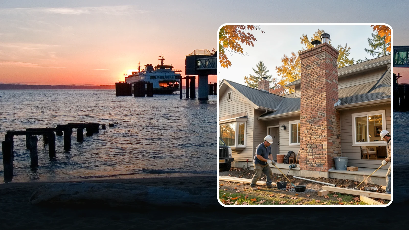 Chimney Construction in Edmonds, Snohomish County, WA - Code-compliant chimney construction built to draft properly and shed Northwest rain for the long haul.