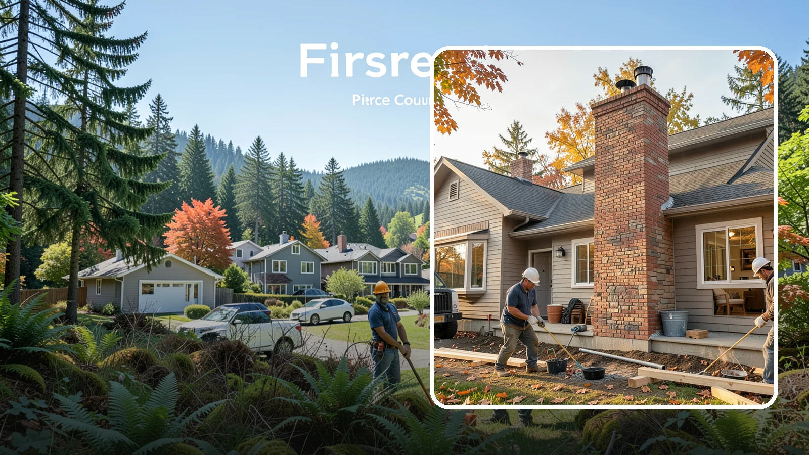 Chimney Construction in Fircrest, Pierce County, WA - Code-compliant chimney construction built to draft properly and shed Northwest rain for the long haul.