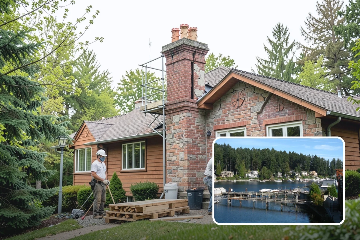 Chimney Construction in Gig Harbor, Pierce County, WA - Built to fire and building code