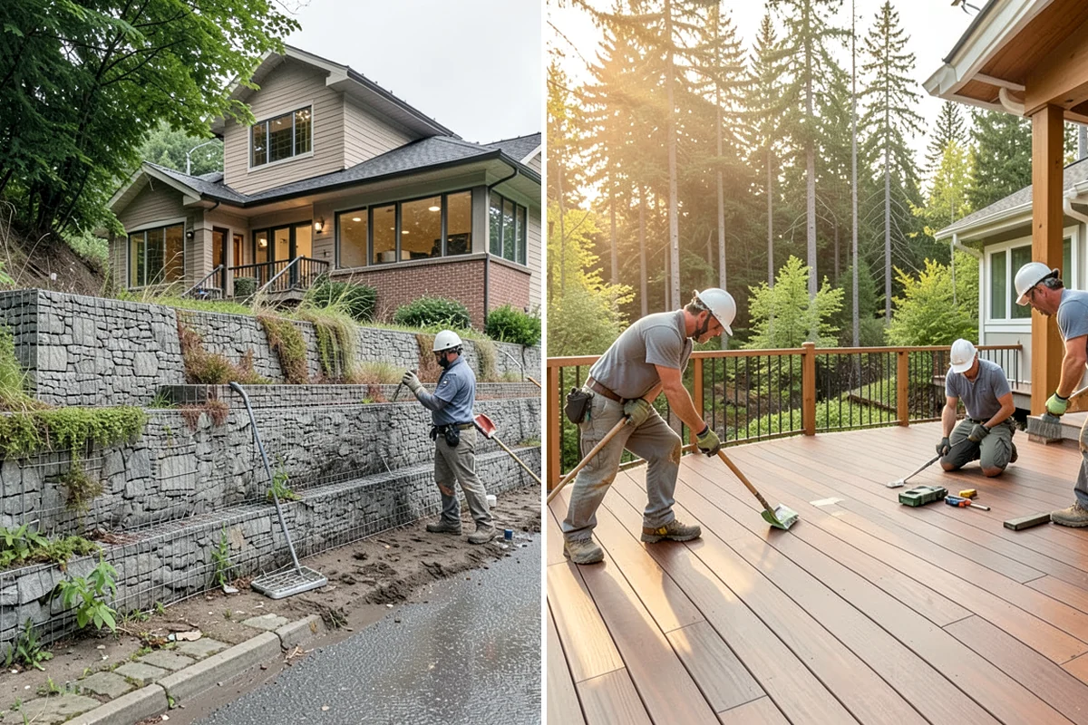 Chimney Construction in Gig Harbor, Pierce County, WA - Design flue sizing, clearances, and footing