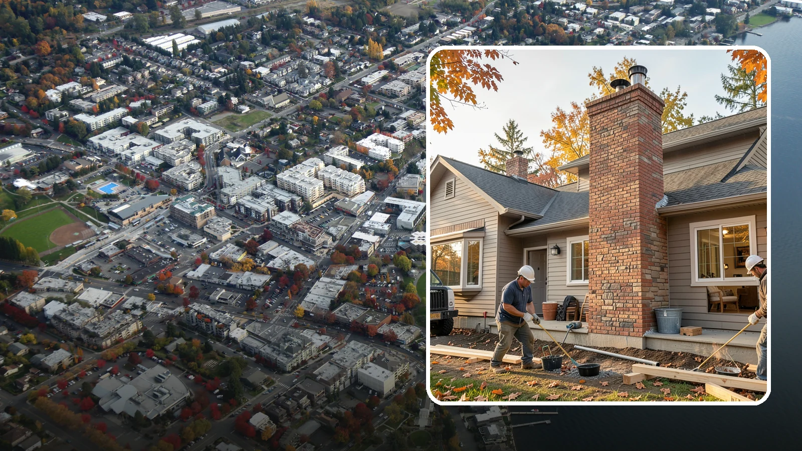 Chimney Construction in Kirkland, King County, WA - Code-compliant chimney construction built to draft properly and shed Northwest rain for the long haul.