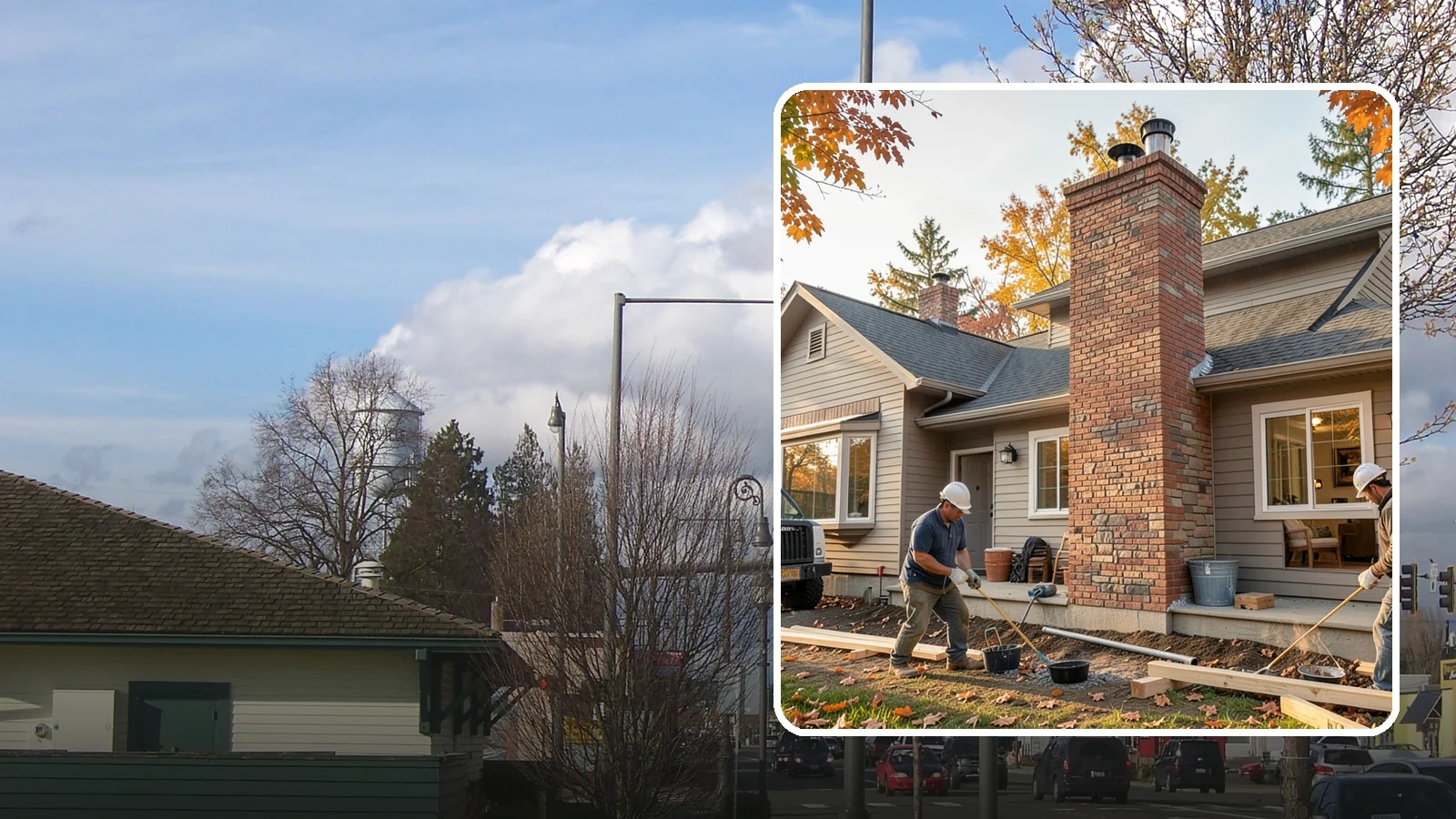 Chimney Construction in Marysville, Snohomish County, WA - Code-compliant chimney construction built to draft properly and shed Northwest rain for the long haul.