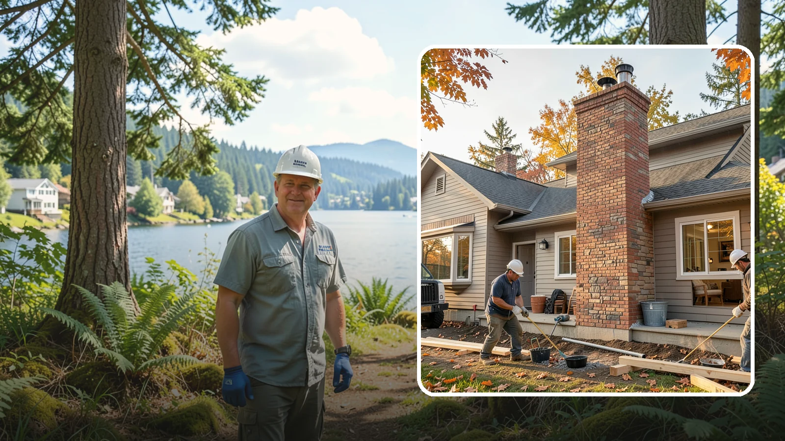 Chimney Construction in Milton, King County, WA - Code-compliant chimney construction built to draft properly and shed Northwest rain for the long haul.