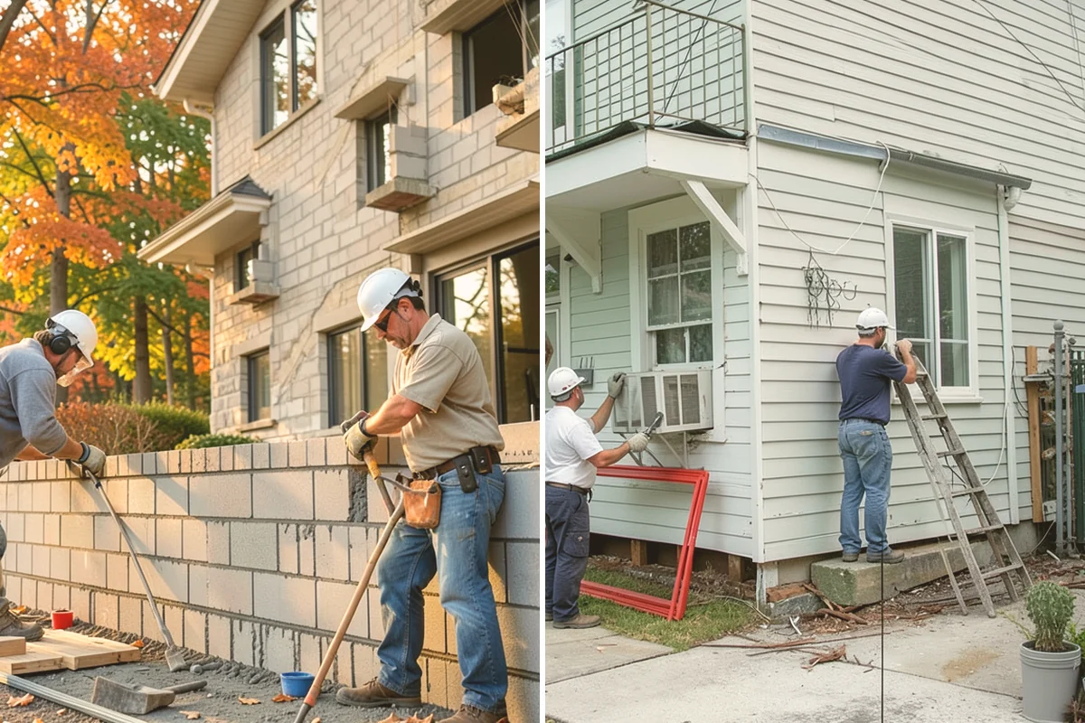Chimney Construction in Milton, King County, WA - Design flue sizing, clearances, and footing