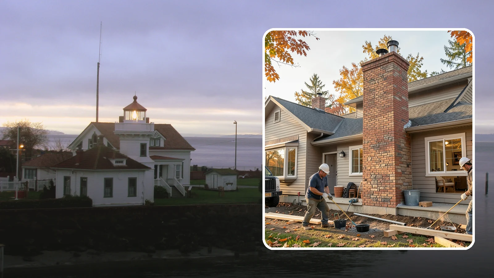 Chimney Construction in Mukilteo, Snohomish County, WA - Code-compliant chimney construction built to draft properly and shed Northwest rain for the long haul.