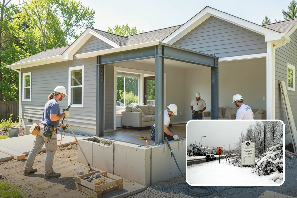 Chimney Construction in Newcastle, King County, WA - Built to fire and building code