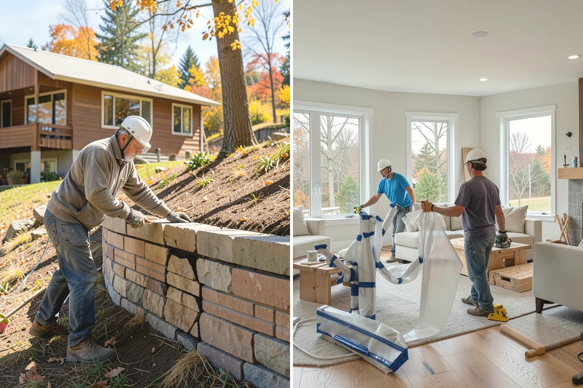 Chimney Construction in North Bend, King County, WA - Design flue sizing, clearances, and footing
