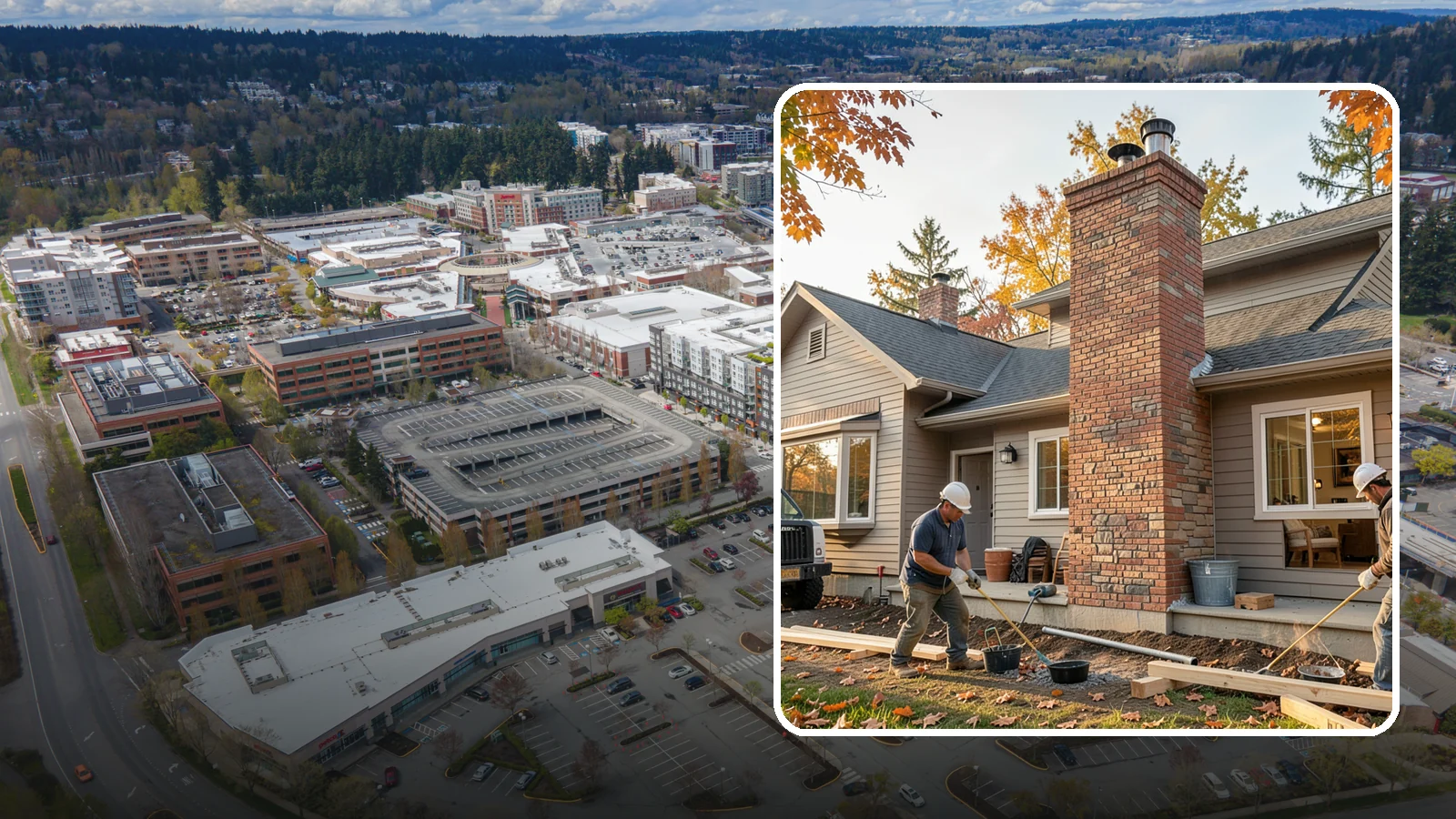 Chimney Construction in Redmond, King County, WA - Code-compliant chimney construction built to draft properly and shed Northwest rain for the long haul.