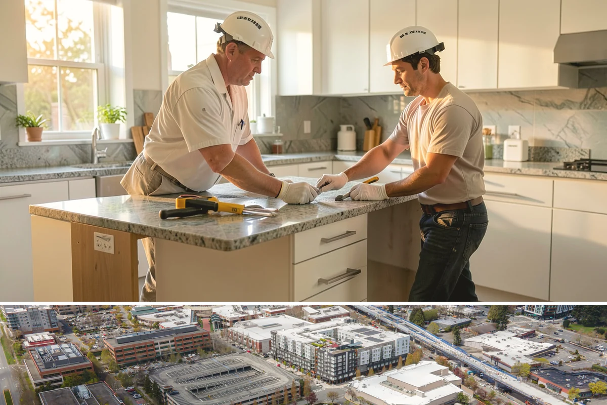 Chimney Construction in Redmond, King County, WA - Chimney masonry cures best in dry weather, so summer and early fall are the preferred build windows.