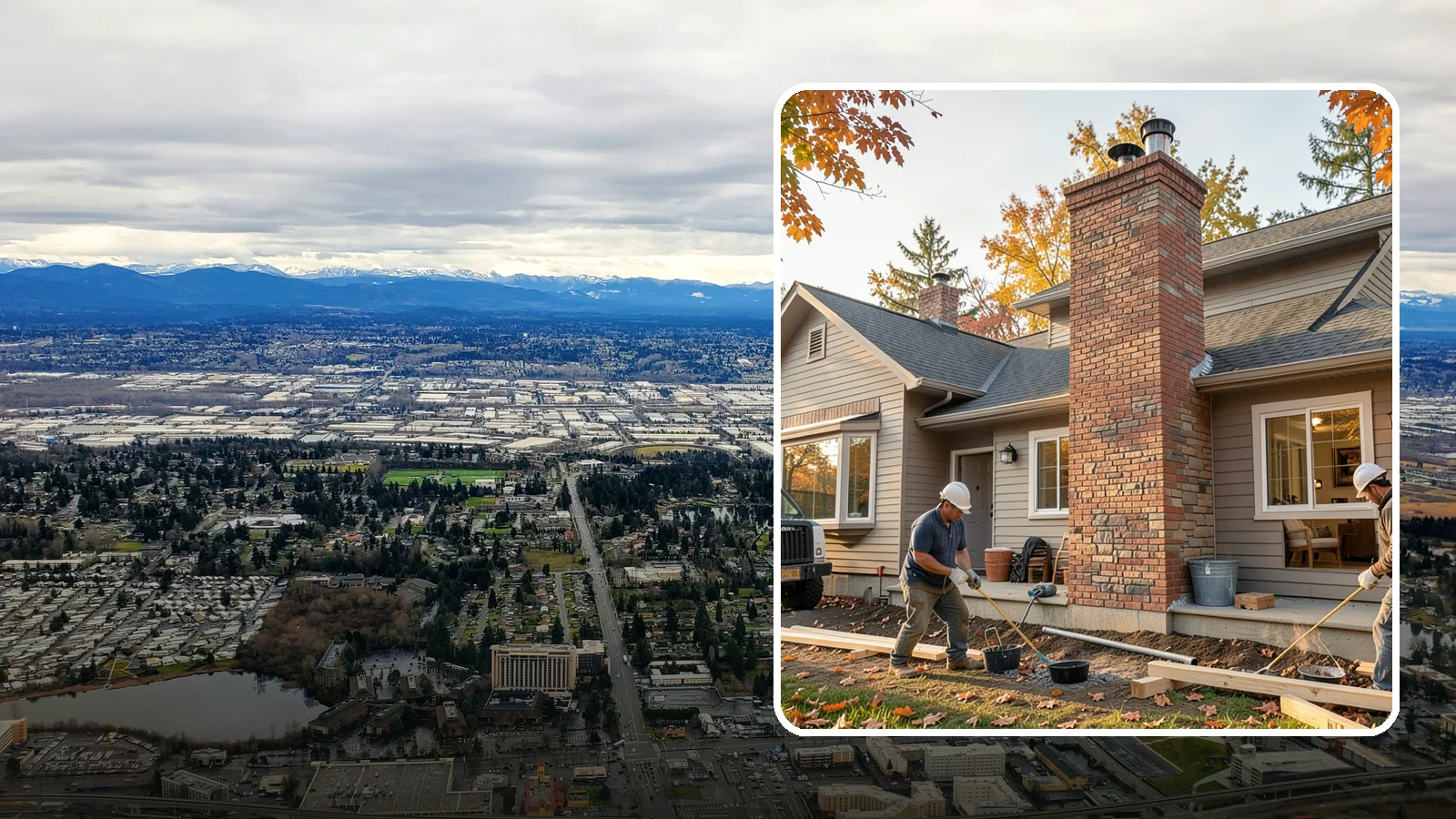 Chimney Construction in SeaTac, King County, WA - Code-compliant chimney construction built to draft properly and shed Northwest rain for the long haul.