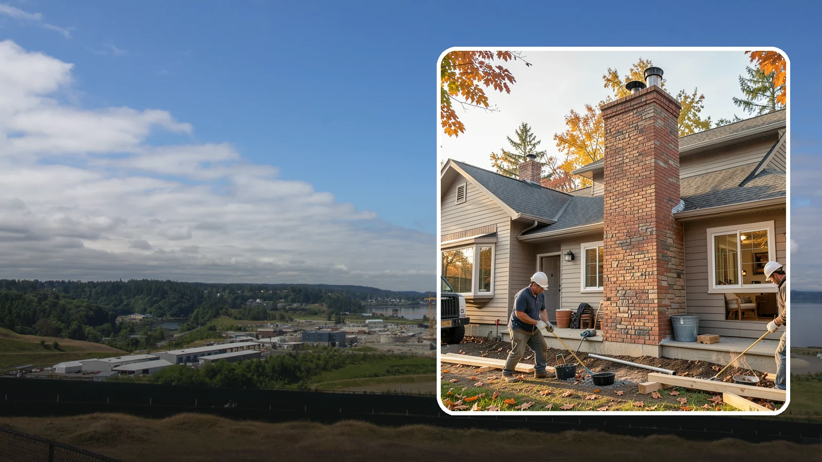 Chimney Construction in University Place, Pierce County, WA - Code-compliant chimney construction built to draft properly and shed Northwest rain for the long haul.