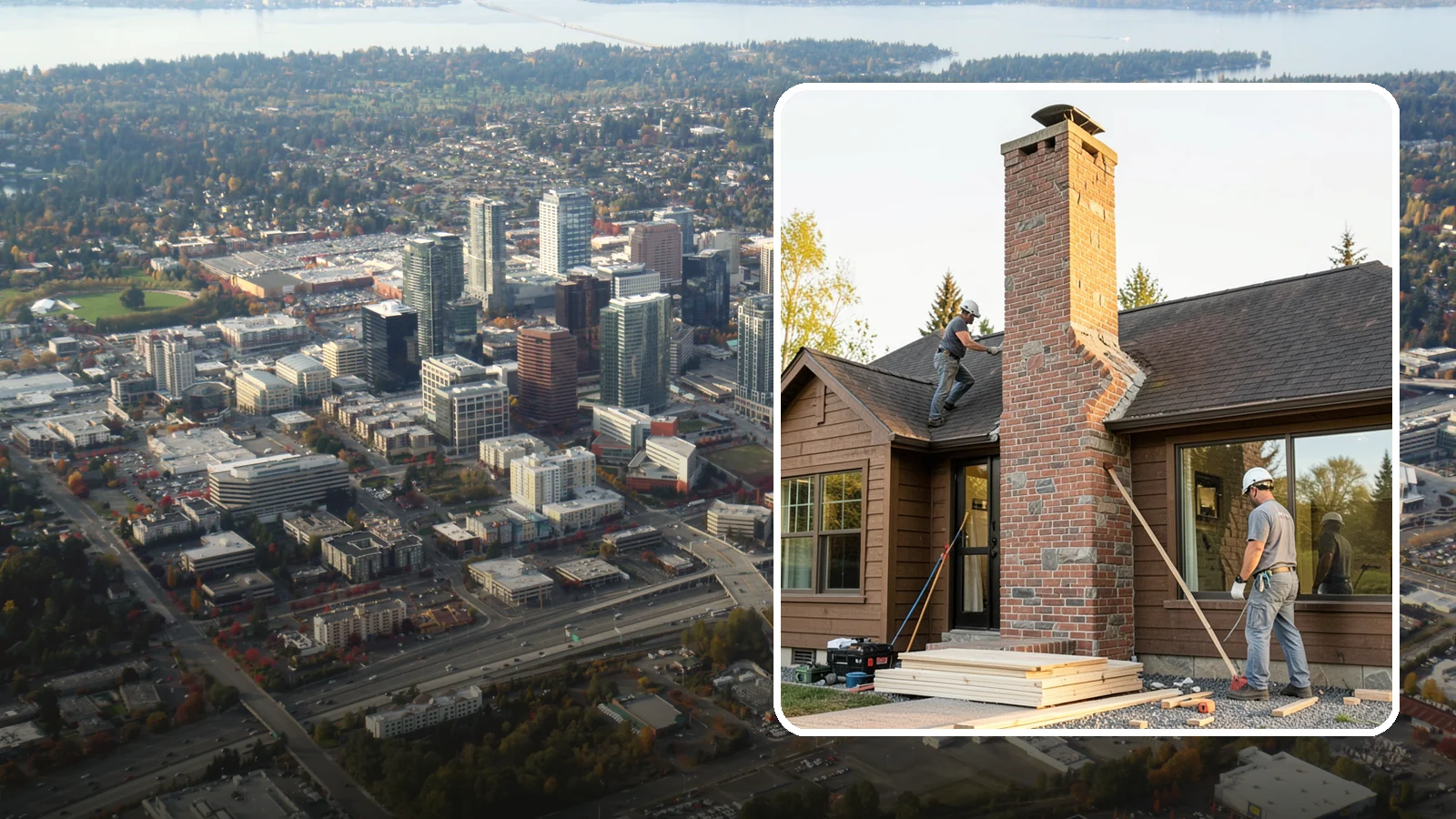 Chimney Rebuild in Bellevue, King County, WA - Full or partial chimney rebuilds that restore safety and structure when repairs are no longer enough.