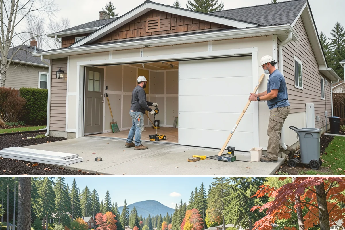 Chimney Rebuild in Covington, King County, WA - Dry summer conditions allow the rebuilt masonry to cure properly and stay protected during construction.