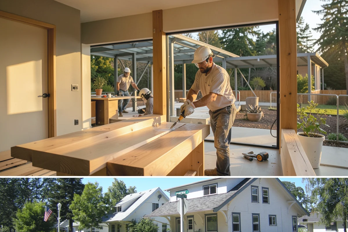 Chimney Rebuild in DuPont, Pierce County, WA - Dry summer conditions allow the rebuilt masonry to cure properly and stay protected during construction.