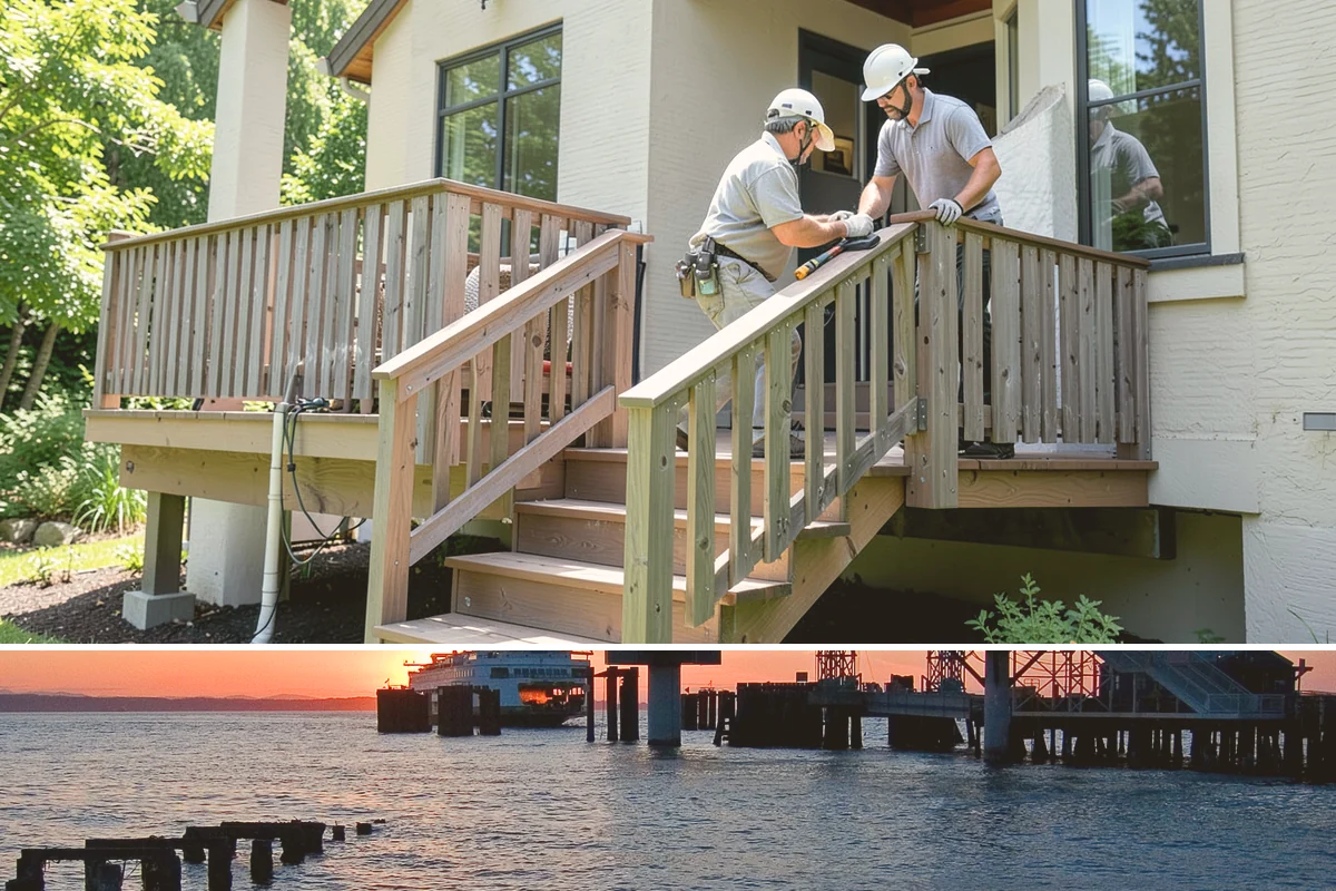 Chimney Rebuild in Edmonds, Snohomish County, WA - Dry summer conditions allow the rebuilt masonry to cure properly and stay protected during construction.