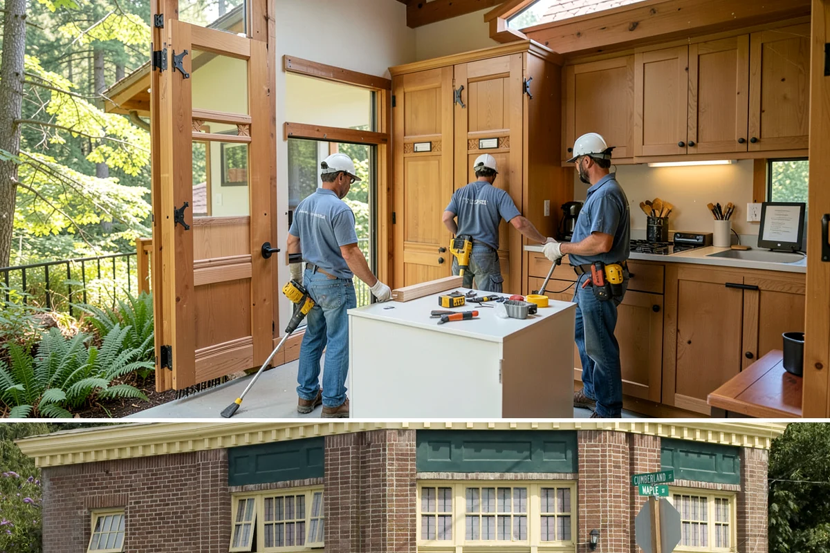 Chimney Rebuild in Hamilton, Skagit County, WA - Dry summer conditions allow the rebuilt masonry to cure properly and stay protected during construction.
