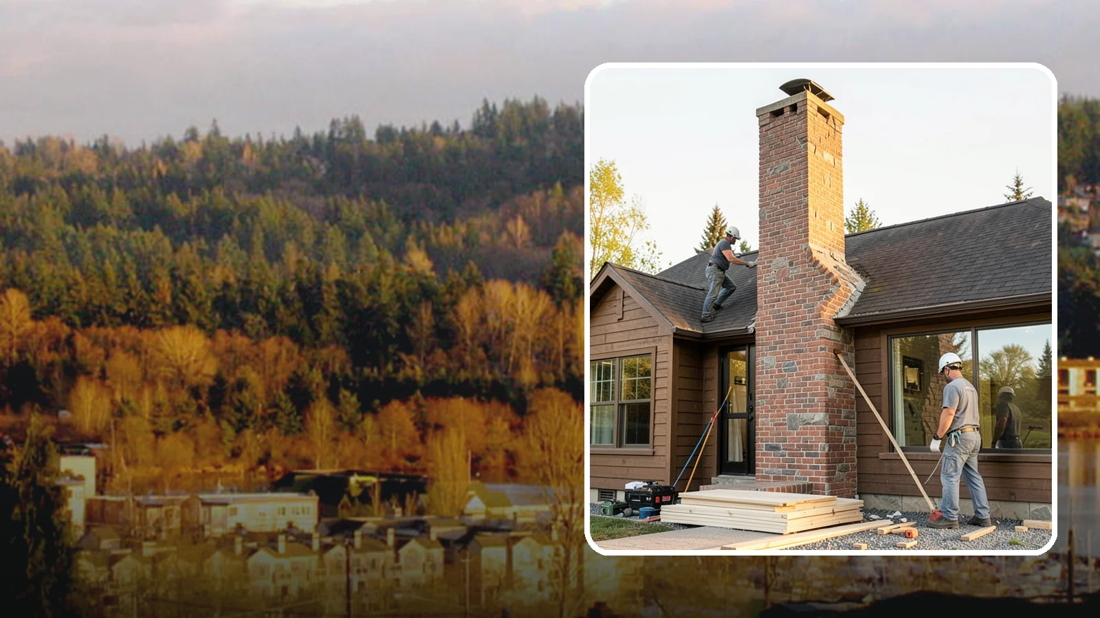 Chimney Rebuild in Kenmore, King County, WA - Full or partial chimney rebuilds that restore safety and structure when repairs are no longer enough.