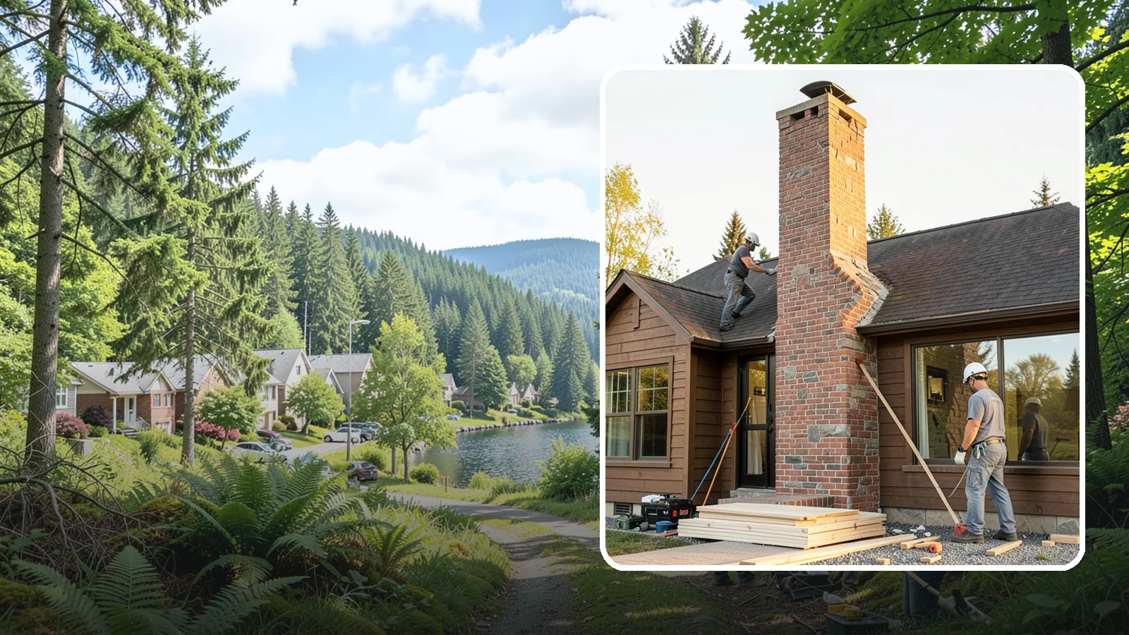Chimney Rebuild in Lake Forest Park, King County, WA - Full or partial chimney rebuilds that restore safety and structure when repairs are no longer enough.