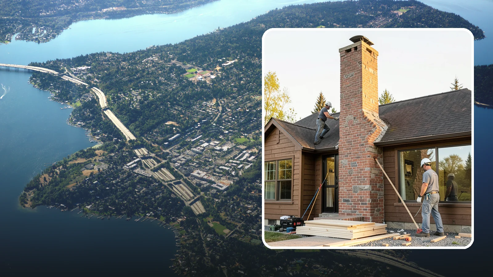 Chimney Rebuild in Mercer Island, King County, WA - Full or partial chimney rebuilds that restore safety and structure when repairs are no longer enough.