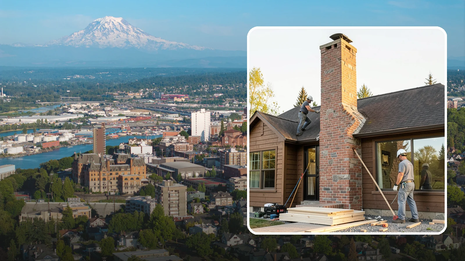 Chimney Rebuild in Tacoma, Pierce County, WA - Full or partial chimney rebuilds that restore safety and structure when repairs are no longer enough.