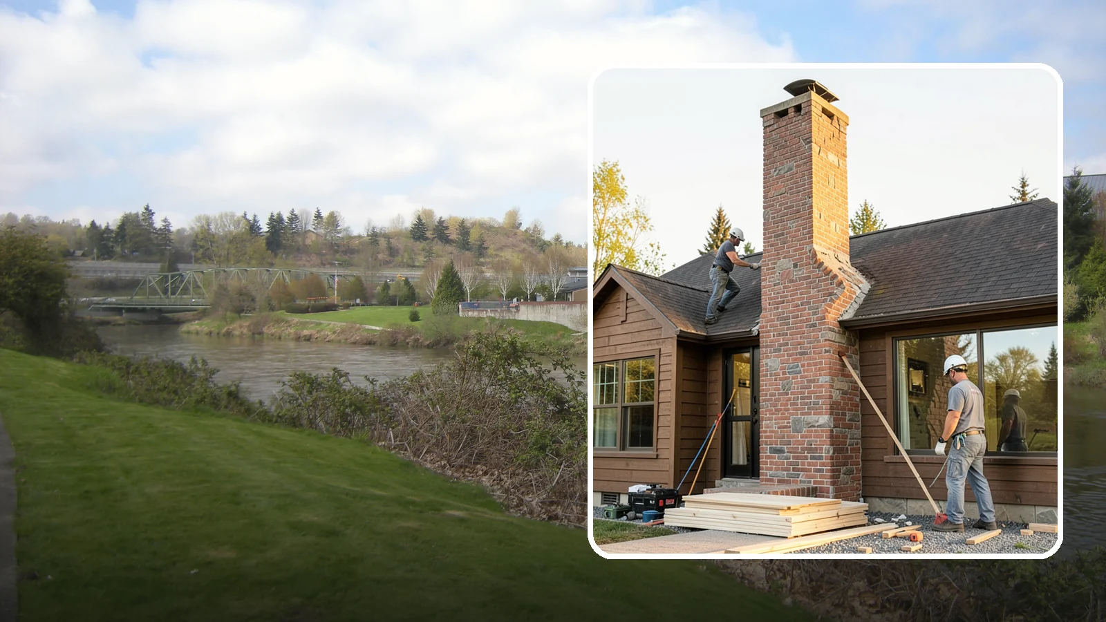 Chimney Rebuild in Tukwila, King County, WA - Full or partial chimney rebuilds that restore safety and structure when repairs are no longer enough.