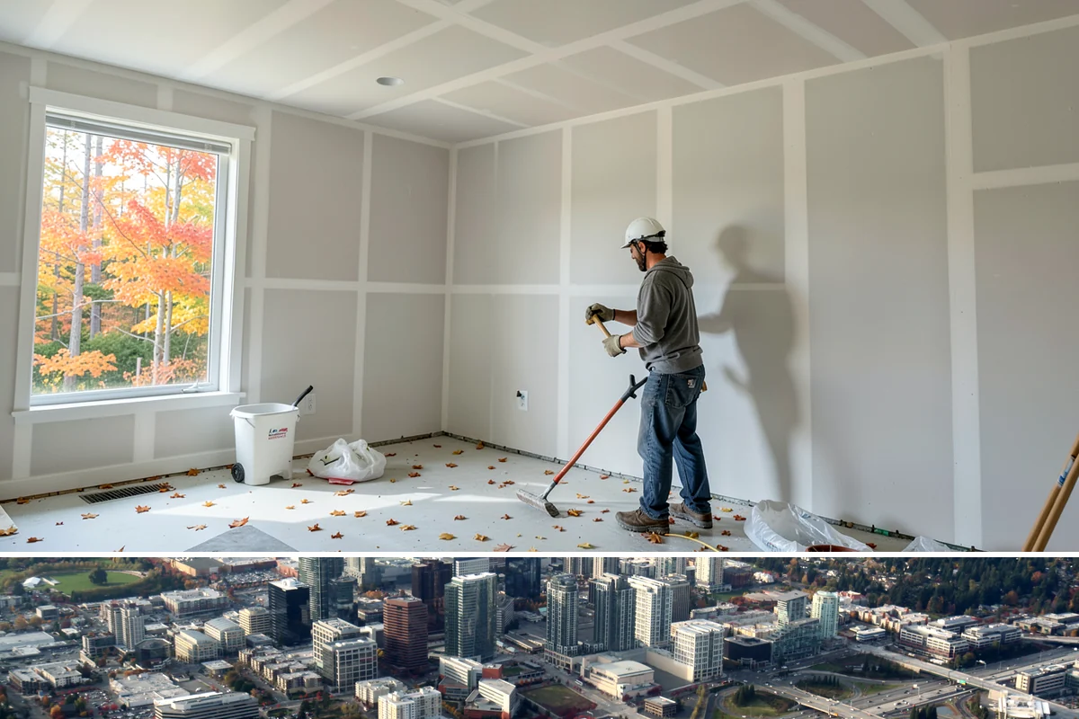 Chimney Repair in Bellevue, King County, WA - Repairs are best made in dry stretches so mortar and sealants cure before the next rain.