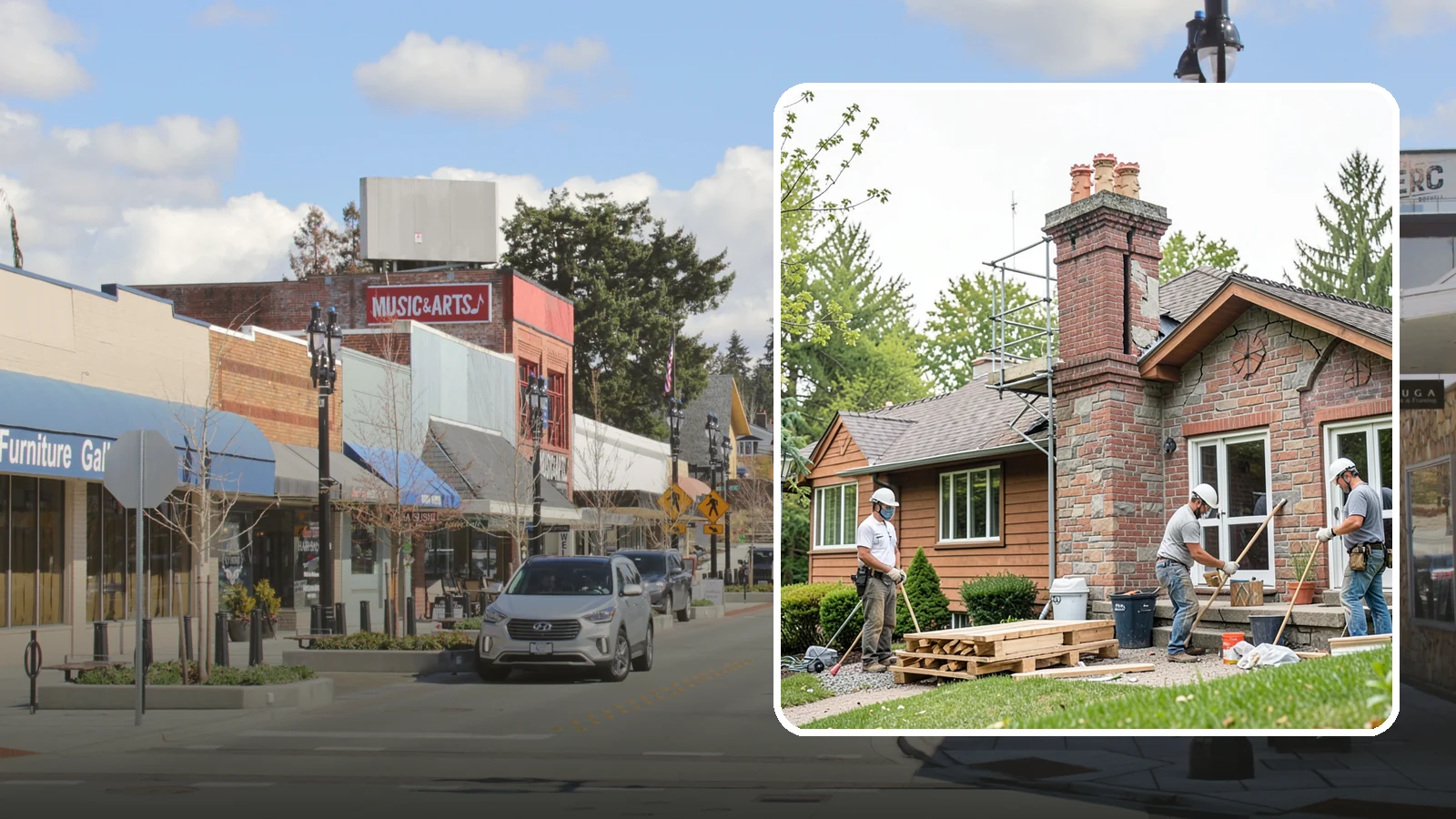 Chimney Repair in Bothell, King County, WA - Targeted chimney repairs that stop leaks and crumbling mortar before water damage spreads indoors.