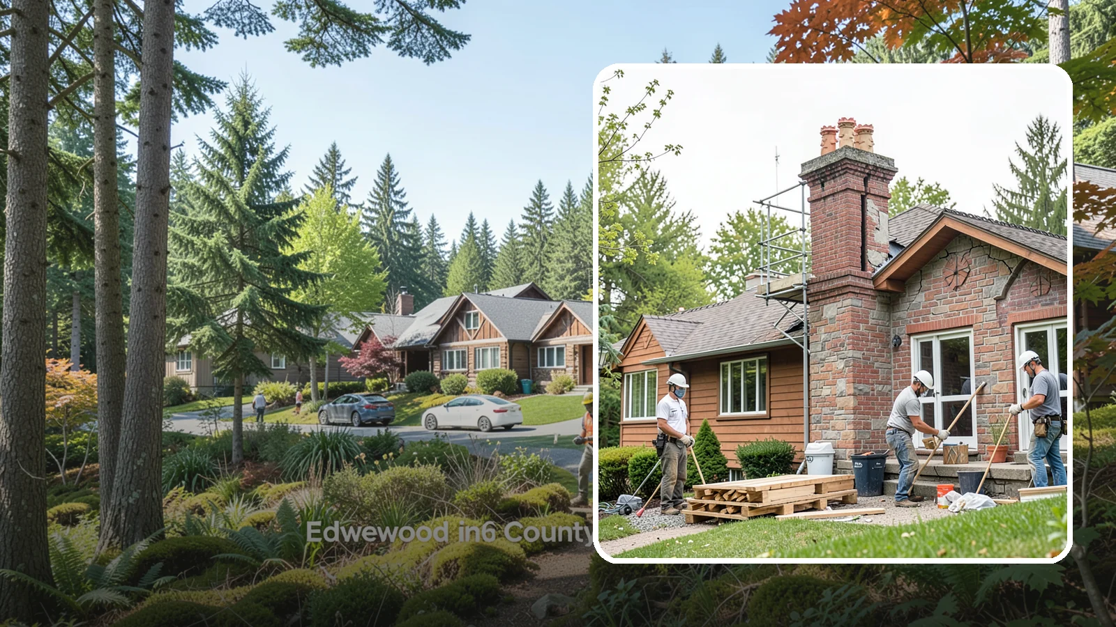 Chimney Repair in Edgewood, Pierce County, WA - Targeted chimney repairs that stop leaks and crumbling mortar before water damage spreads indoors.