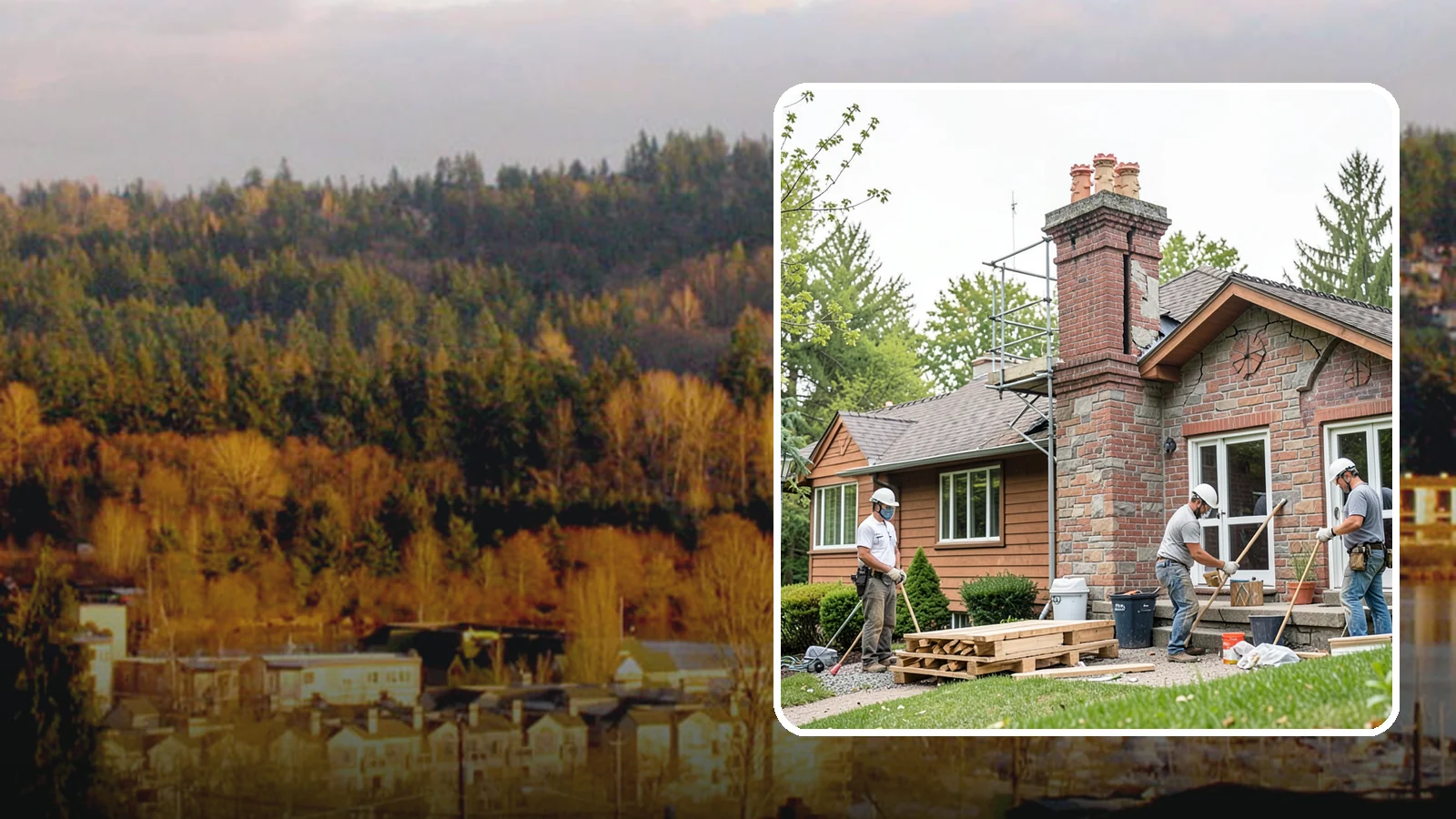 Chimney Repair in Kenmore, King County, WA - Targeted chimney repairs that stop leaks and crumbling mortar before water damage spreads indoors.