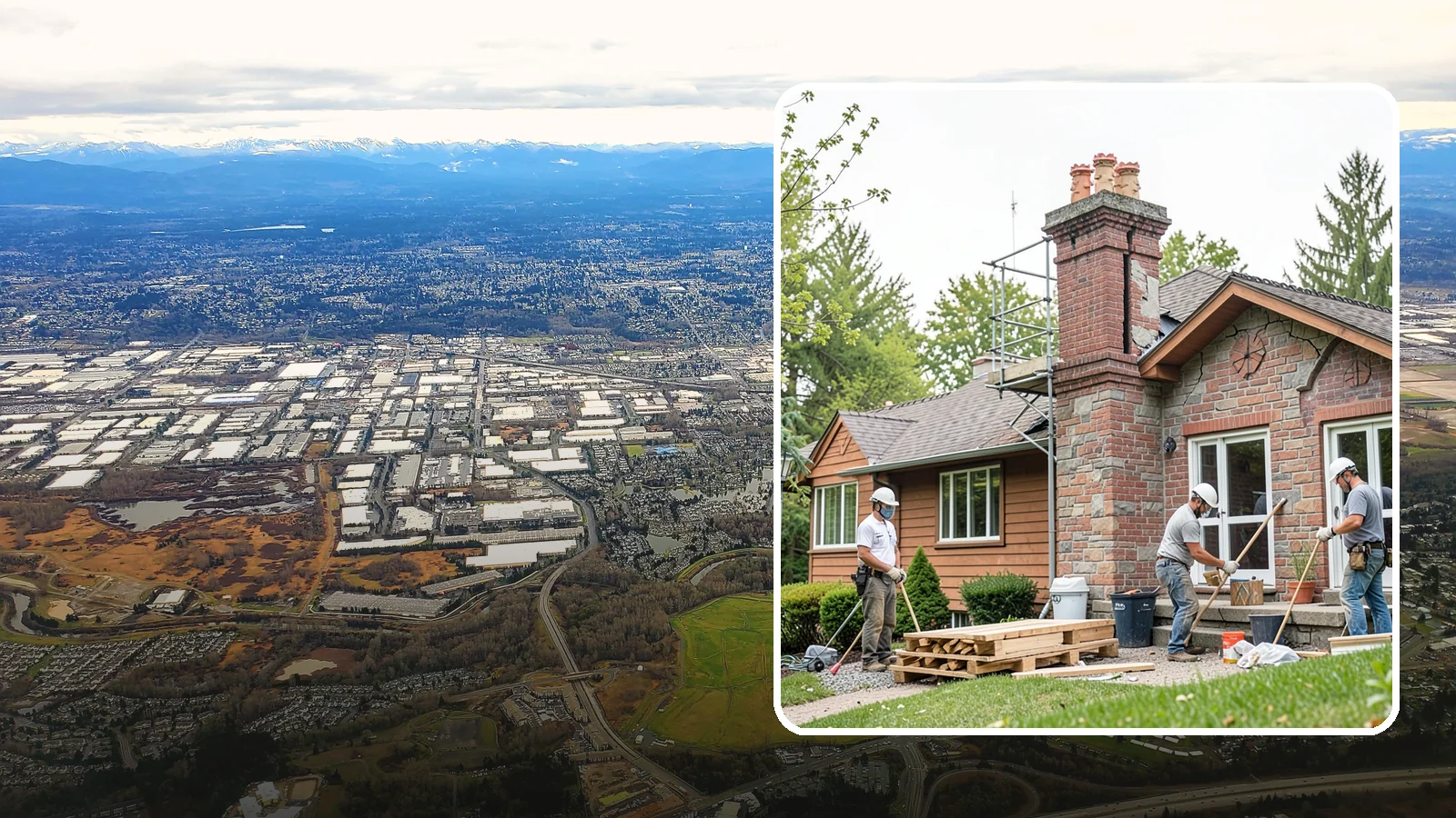 Chimney Repair in Kent, King County, WA - Targeted chimney repairs that stop leaks and crumbling mortar before water damage spreads indoors.