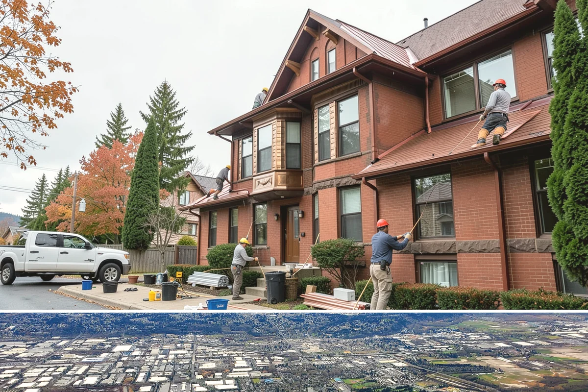 Chimney Repair in Kent, King County, WA - Repairs are best made in dry stretches so mortar and sealants cure before the next rain.