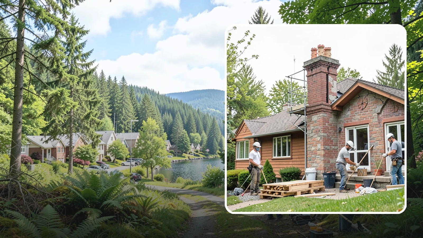 Chimney Repair in Lake Forest Park, King County, WA - Targeted chimney repairs that stop leaks and crumbling mortar before water damage spreads indoors.