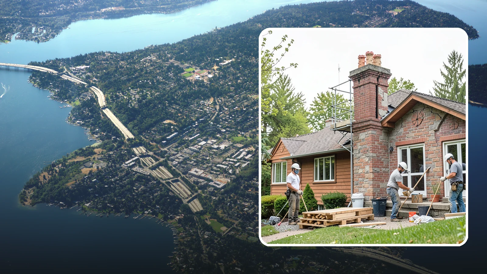 Chimney Repair in Mercer Island, King County, WA - Targeted chimney repairs that stop leaks and crumbling mortar before water damage spreads indoors.
