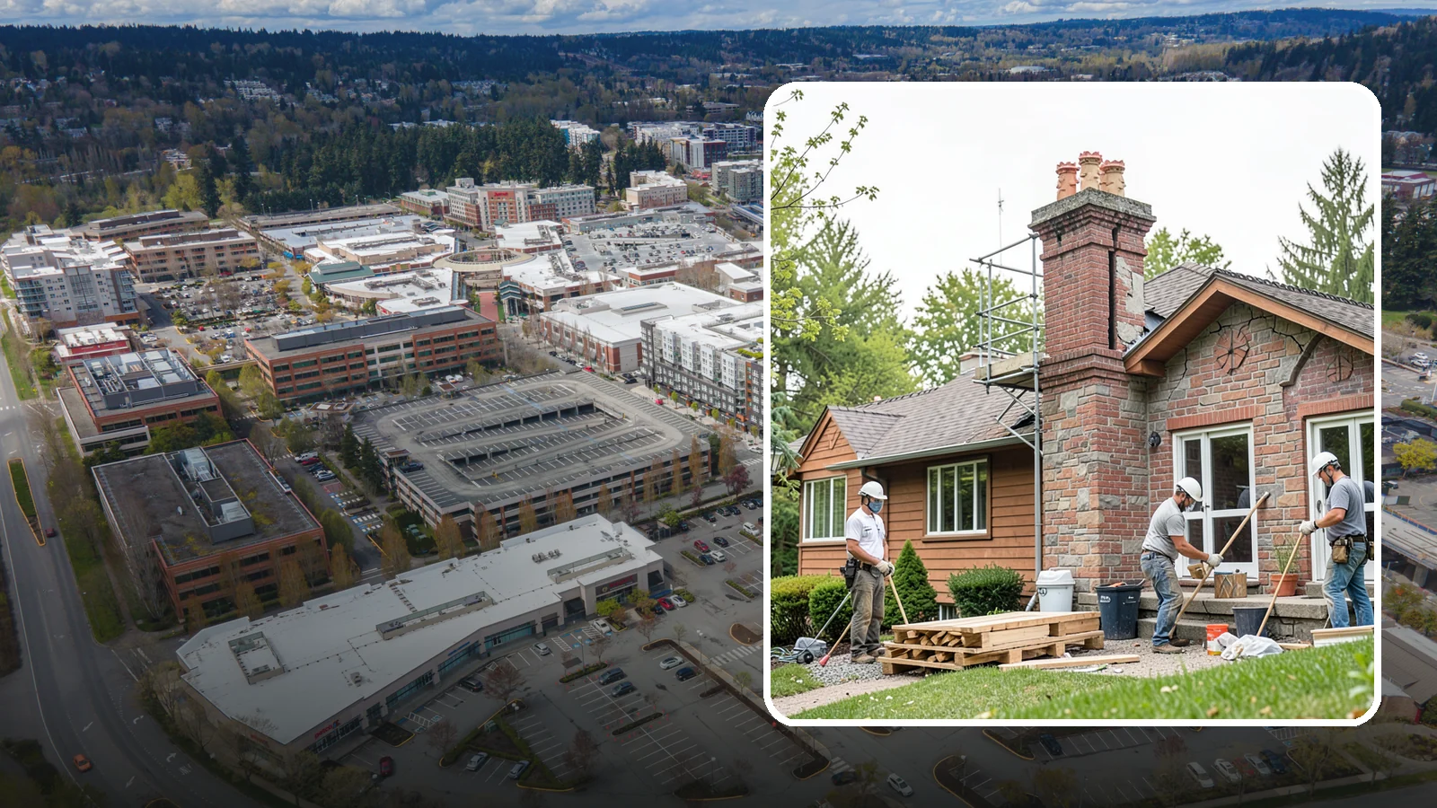 Chimney Repair in Redmond, King County, WA - Targeted chimney repairs that stop leaks and crumbling mortar before water damage spreads indoors.
