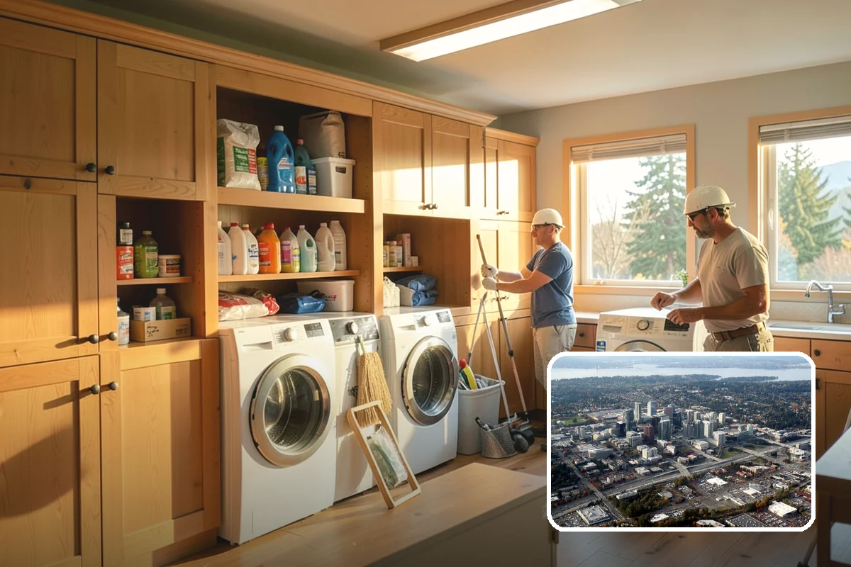 Closet Shelving Installation in Bellevue, King County, WA - Securely anchored shelving that holds up under load