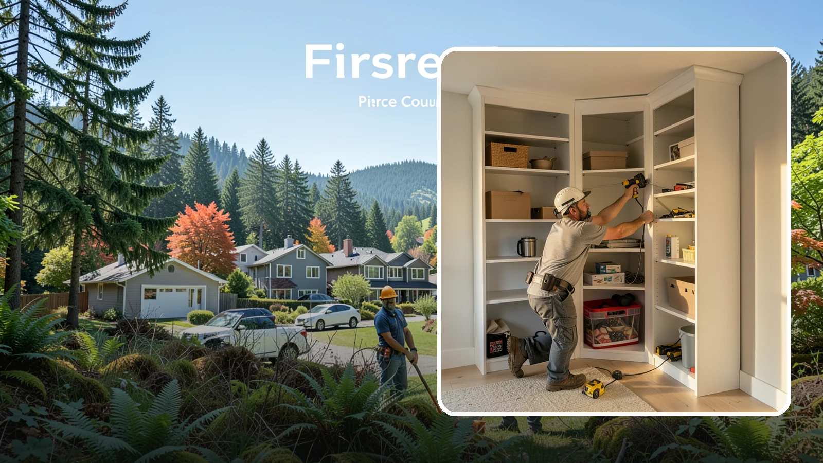 Closet Shelving Installation in Fircrest, Pierce County, WA - We install sturdy, adjustable closet shelving that keeps your belongings accessible and neatly arranged.
