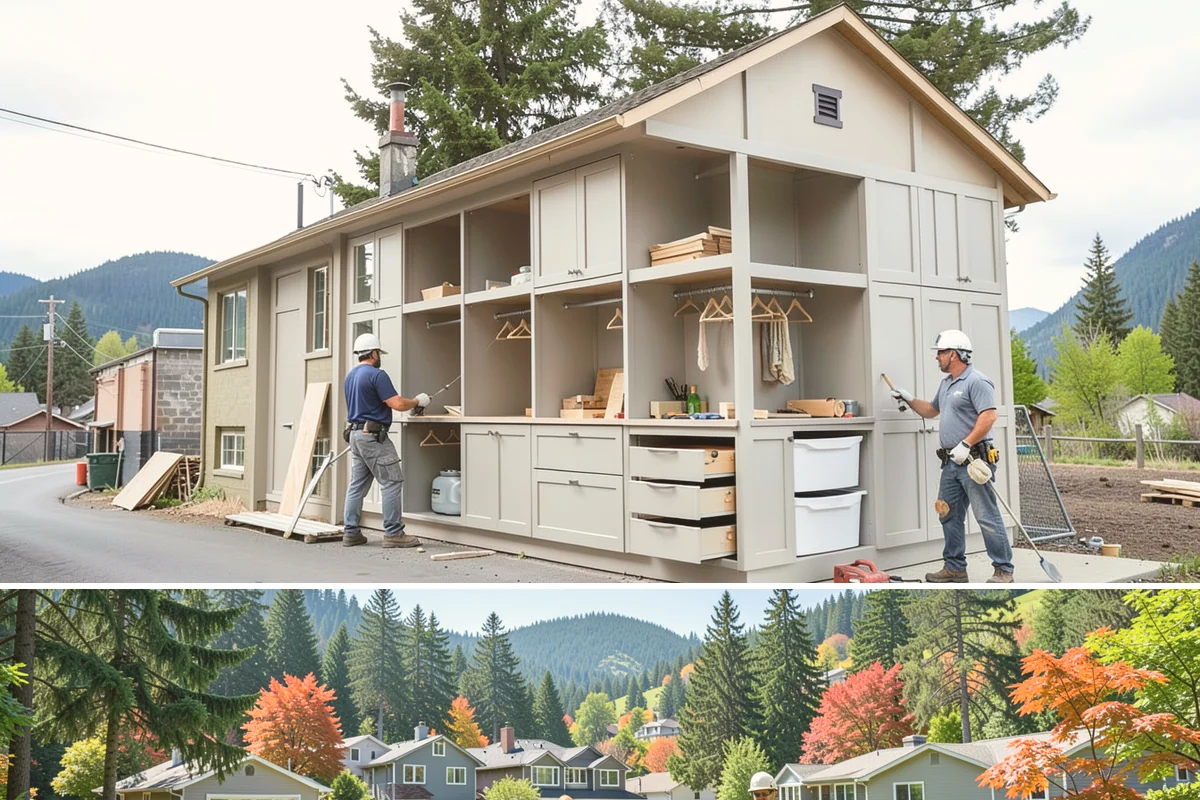 Closet Shelving Installation in Fircrest, Pierce County, WA - This straightforward interior job can be completed year-round, making it a great rainy-day PNW project.