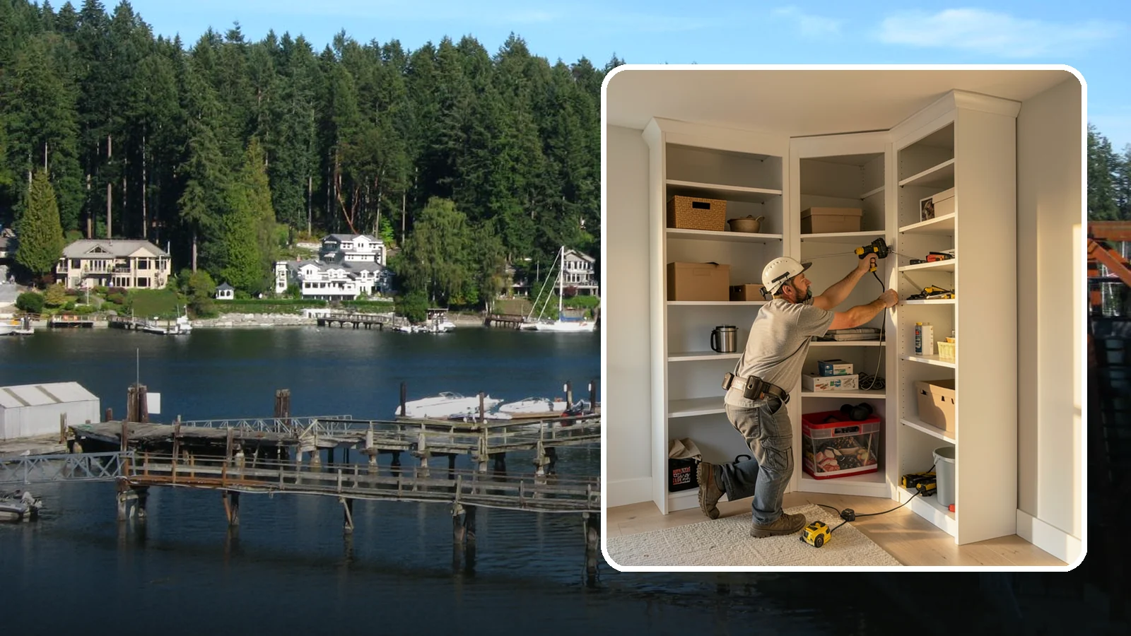 Closet Shelving Installation in Gig Harbor, Pierce County, WA - We install sturdy, adjustable closet shelving that keeps your belongings accessible and neatly arranged.