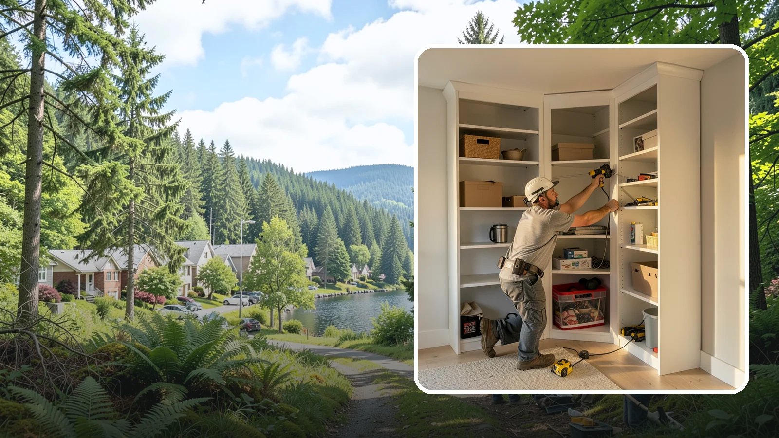 Closet Shelving Installation in Lake Forest Park, King County, WA - We install sturdy, adjustable closet shelving that keeps your belongings accessible and neatly arranged.