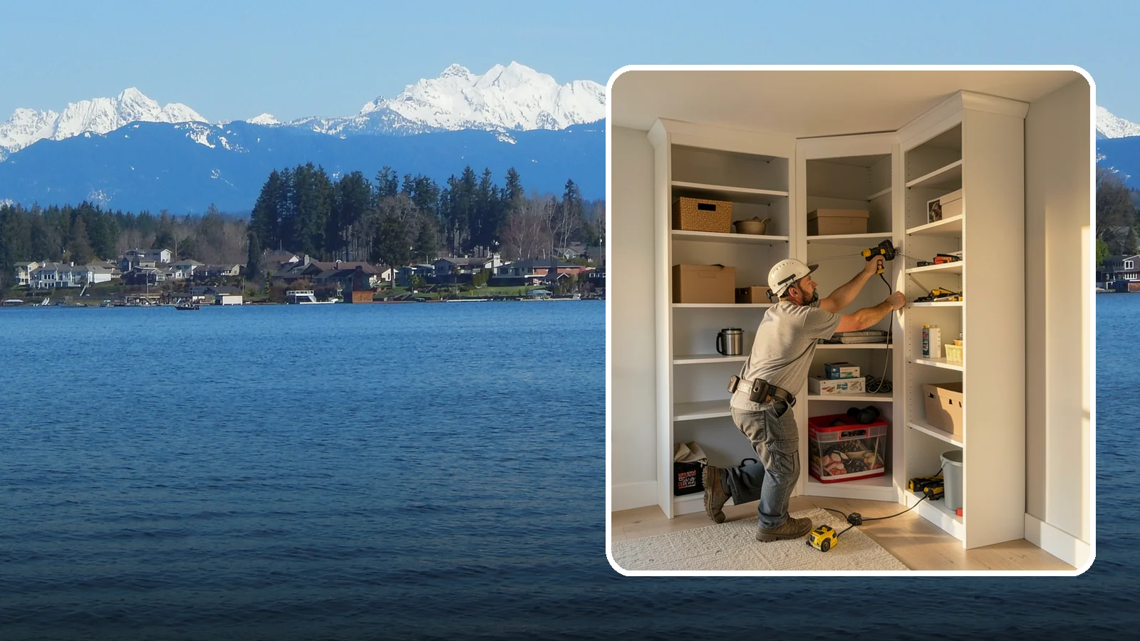 Closet Shelving Installation in Lake Stevens, Snohomish County, WA - We install sturdy, adjustable closet shelving that keeps your belongings accessible and neatly arranged.