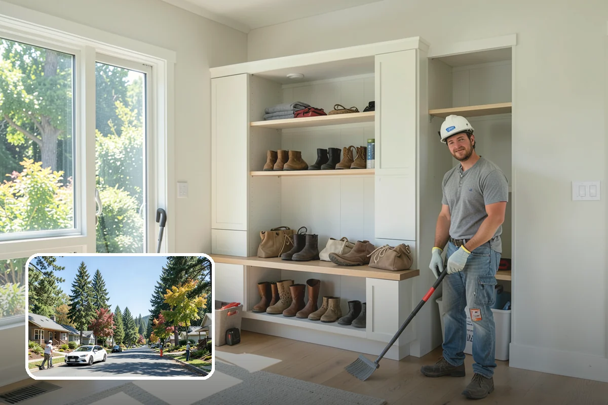 Closet Shelving Installation in Orting, Pierce County, WA - Securely anchored shelving that holds up under load