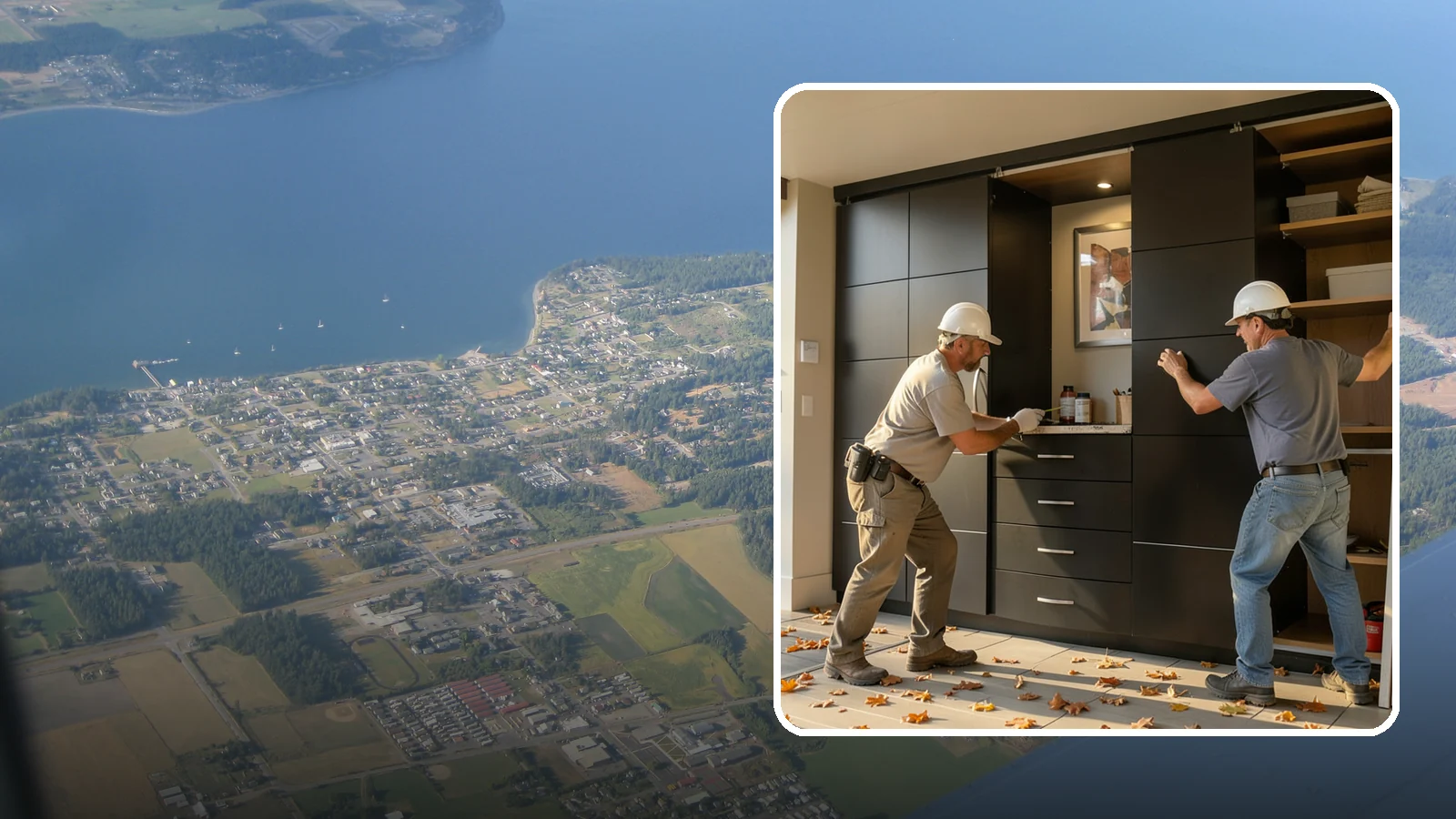 Closet System Installation in Coupeville, Island County, WA - We install complete modular closet systems that bring flexible, coordinated organization to every closet in your home.