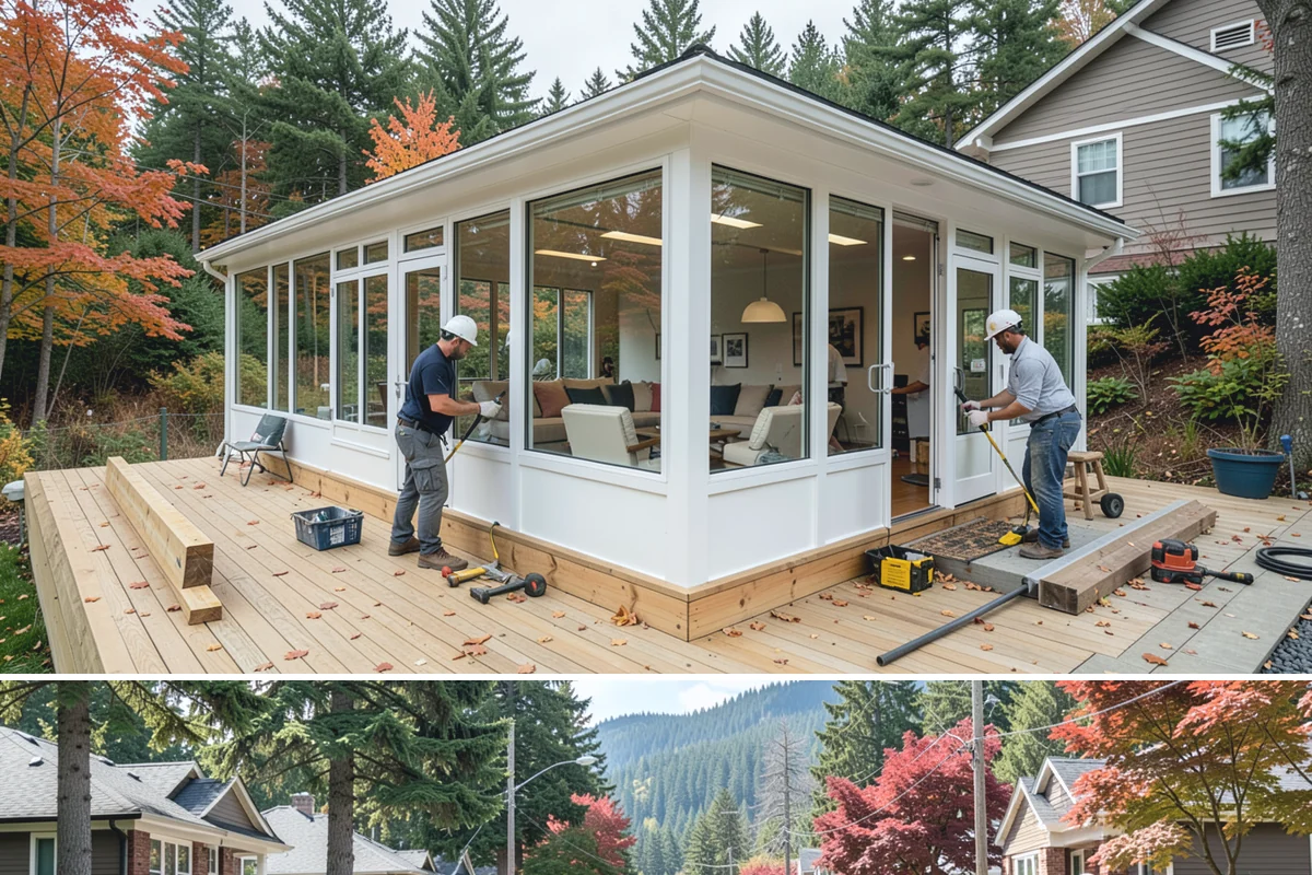 Closet System Installation in Hunts Point, King County, WA - This interior installation is well suited to any season and especially handy during the wet PNW winter.