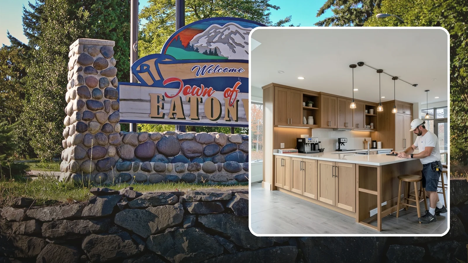 Coffee Bar Installation in Eatonville, Pierce County, WA - Building a dedicated coffee bar with counter space, storage, and power for your machines and mugs.