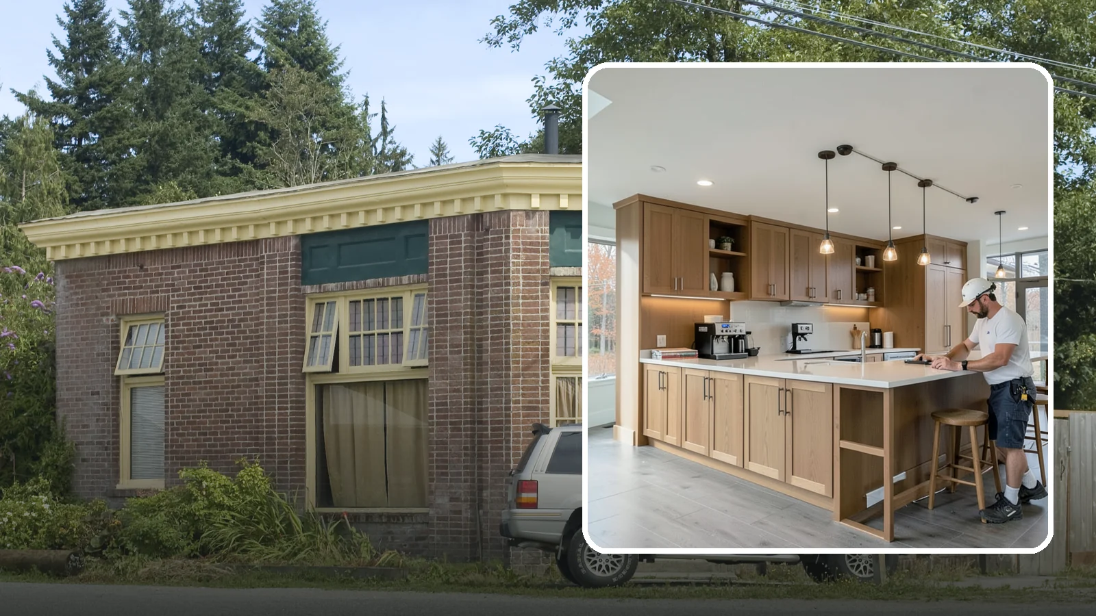 Coffee Bar Installation in Hamilton, Skagit County, WA - Building a dedicated coffee bar with counter space, storage, and power for your machines and mugs.