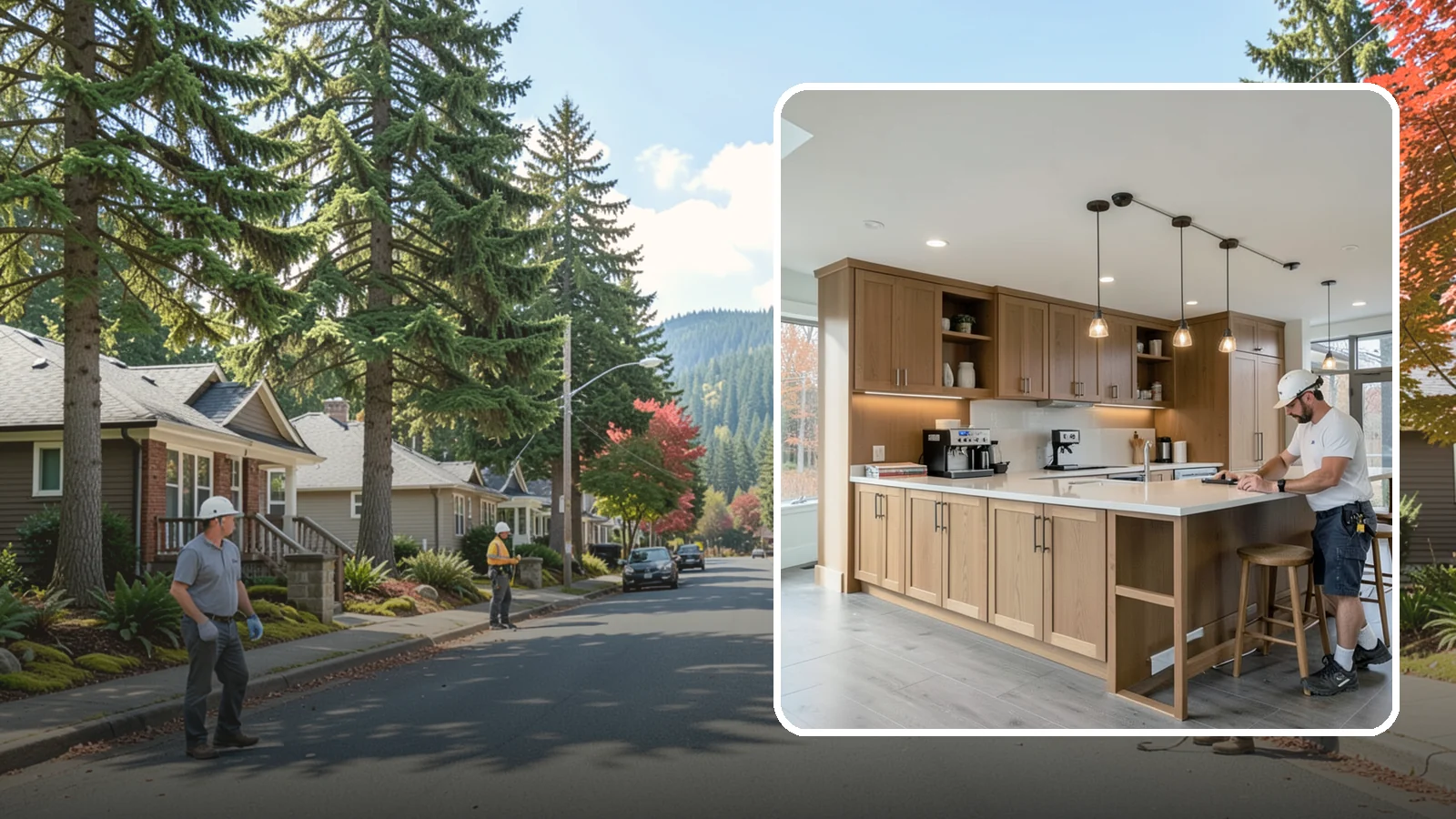 Coffee Bar Installation in Hunts Point, King County, WA - Building a dedicated coffee bar with counter space, storage, and power for your machines and mugs.