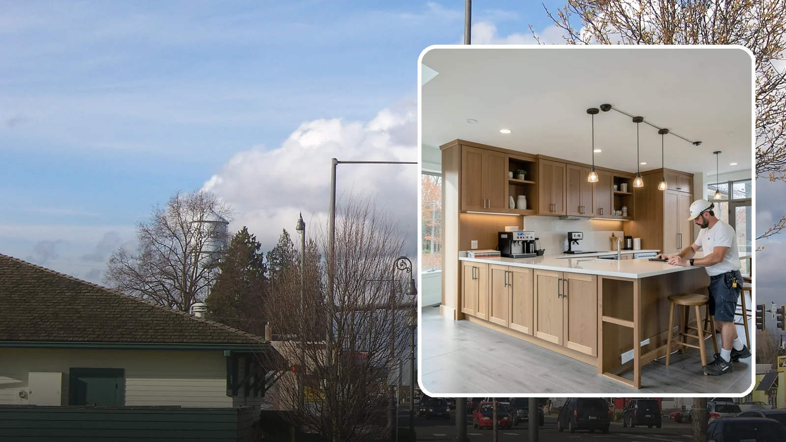 Coffee Bar Installation in Marysville, Snohomish County, WA - Building a dedicated coffee bar with counter space, storage, and power for your machines and mugs.